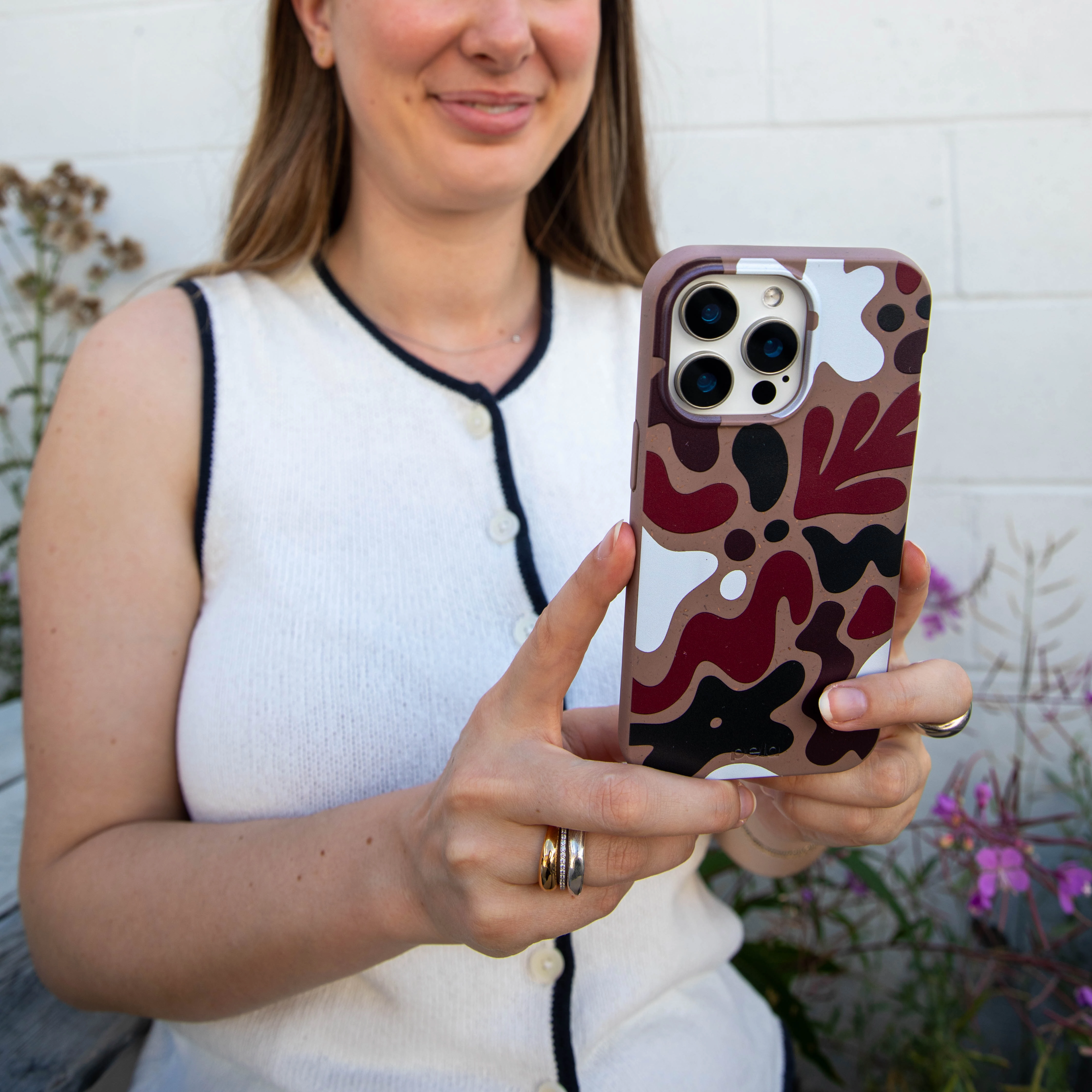 Chocolate Brown Earthy Curves iPhone 17 Pro Max Case high quality build