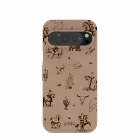 Soft Edging Chocolate Brown Wild Frontier Google Pixel 9/9 Pro Case