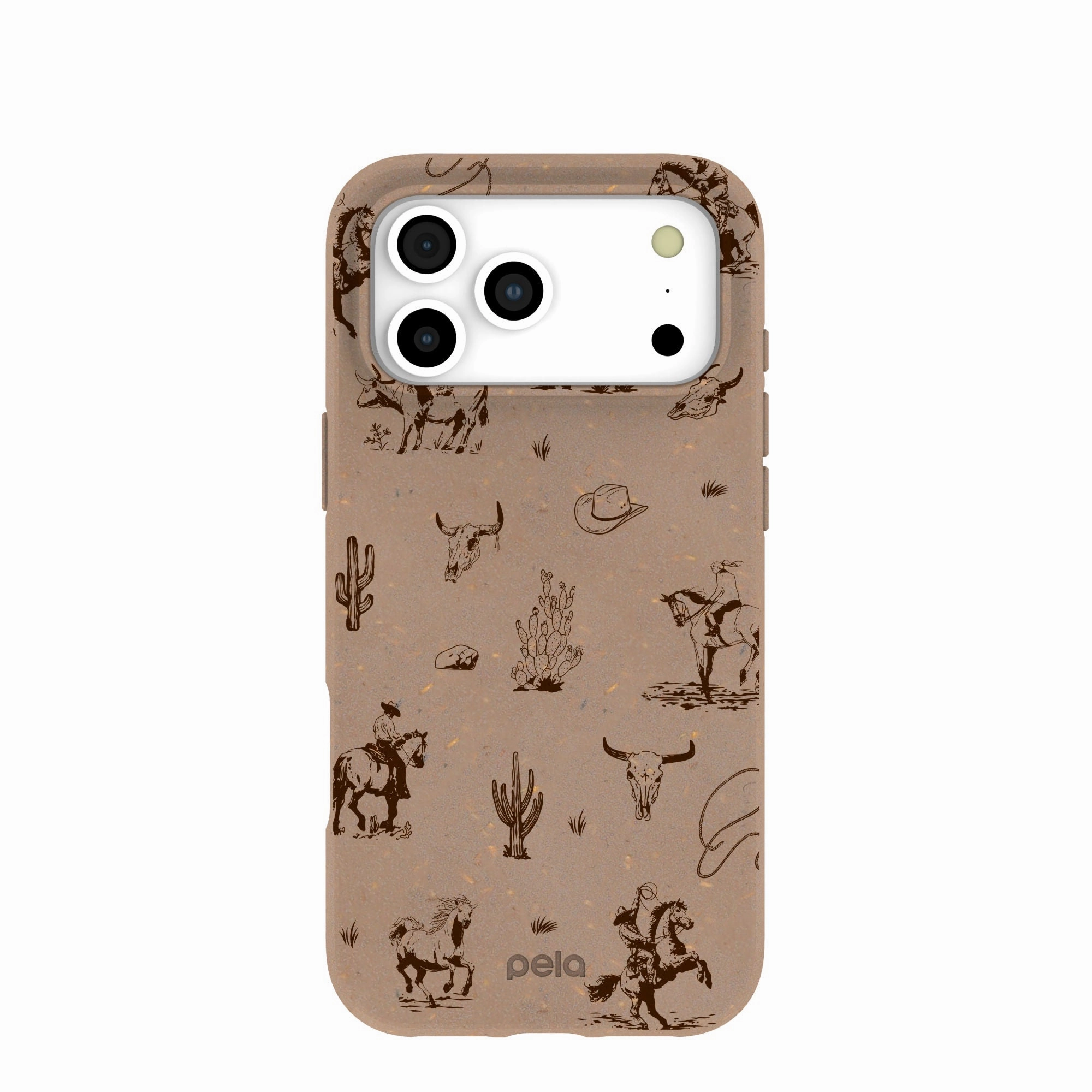 Chocolate Brown Wild Frontier iPhone 17 Pro Max Case Everyday Use Fashion Forward