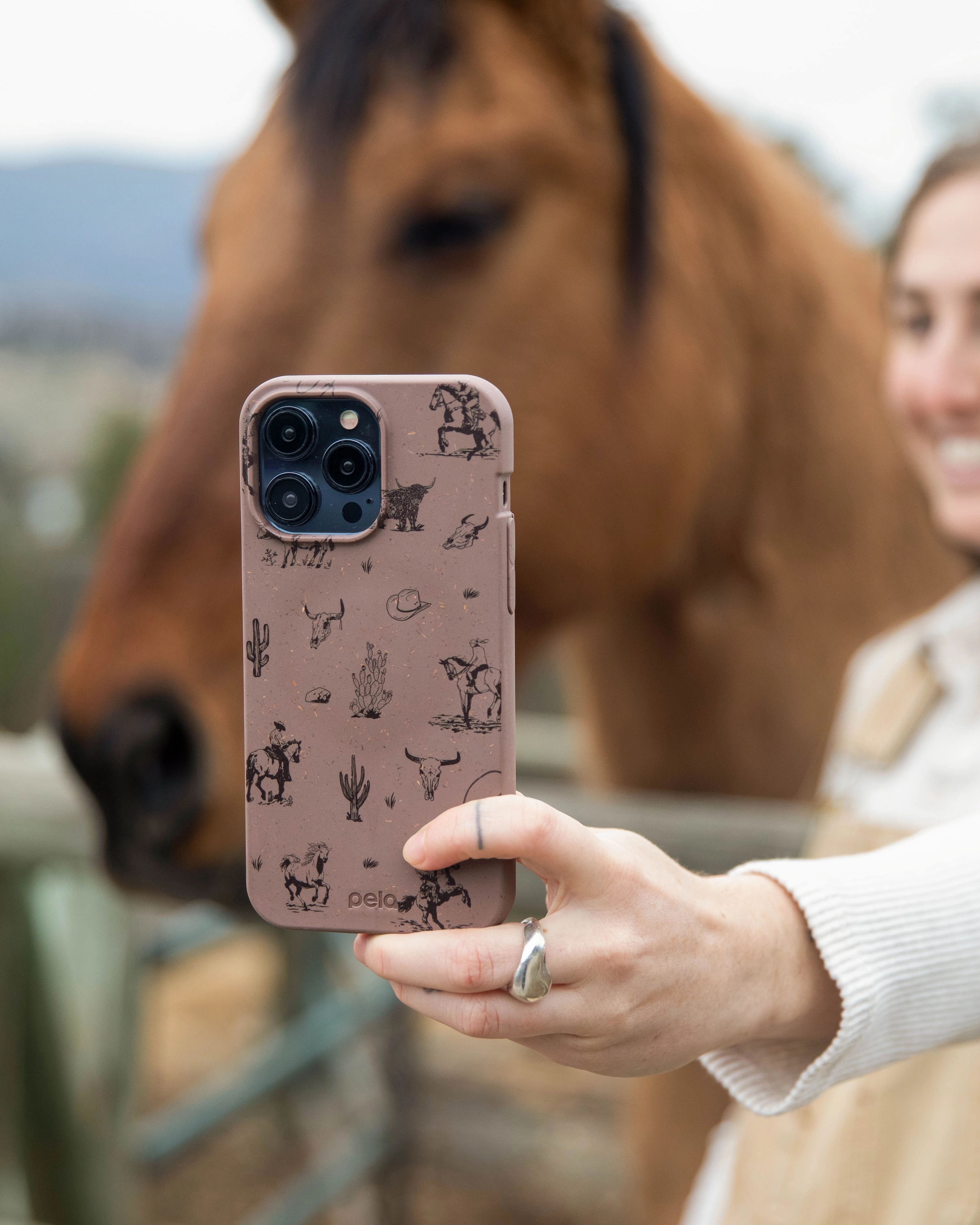 Chocolate Brown Wild Frontier iPhone 17 Pro Max Case Long Lasting