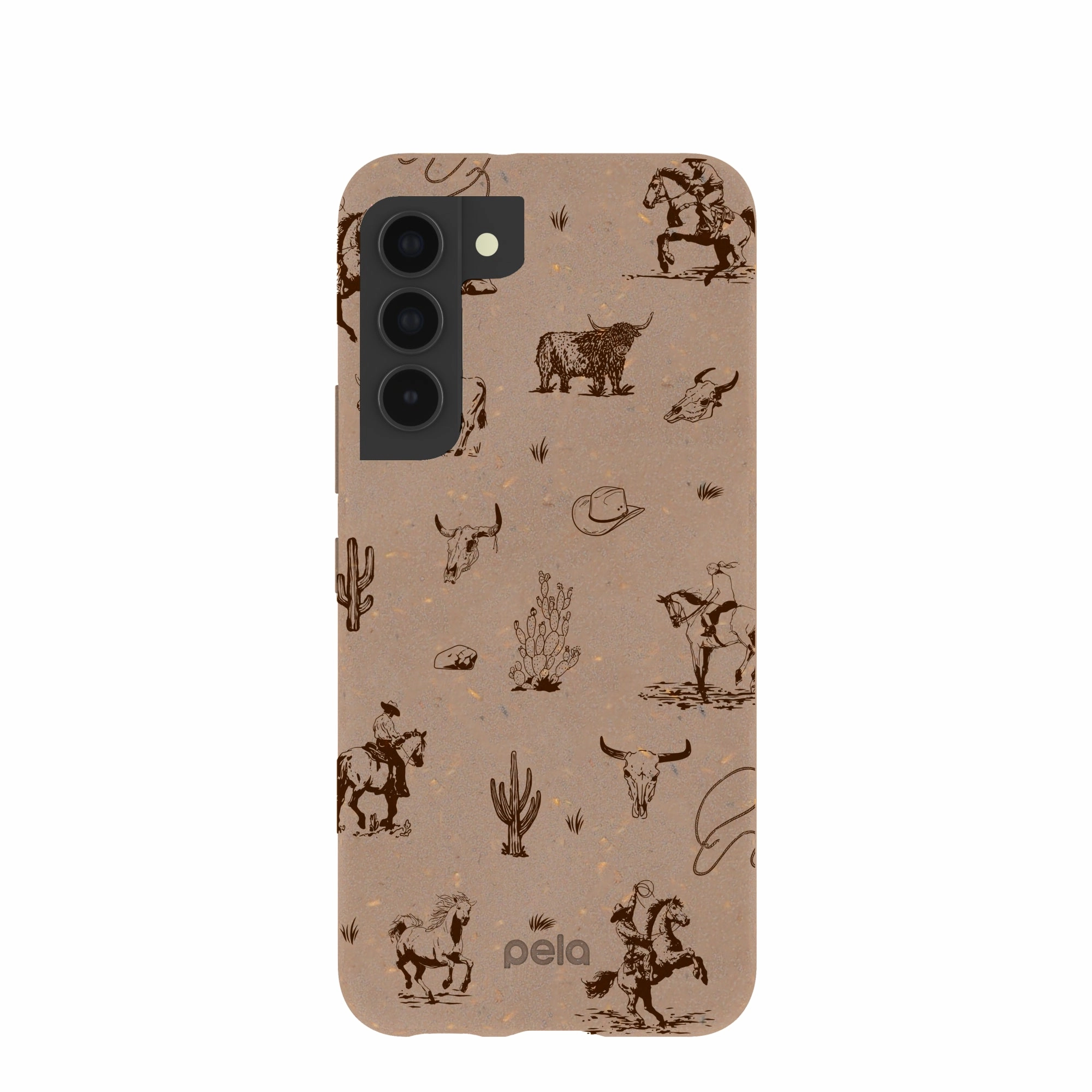 Chocolate Brown Wild Frontier Samsung Galaxy S22 Case Vivid Texture Fashion Look