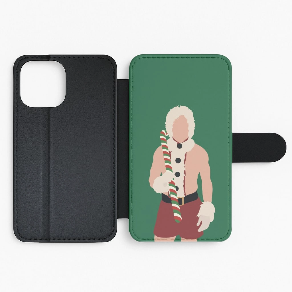 Flexible Pattern Christmas Schmidt Flip / Wallet Phone Case
