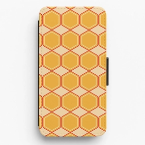 Honeycomb - Eighties Flip / Wallet Phone Case Matte Finish Durable Finish