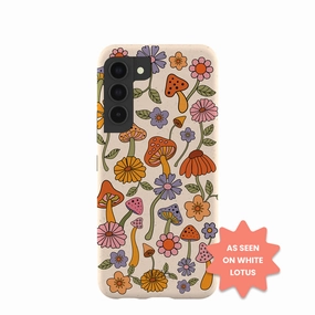 Seashell Shrooms and Blooms Samsung Galaxy S22 Case Smooth Grip Layer