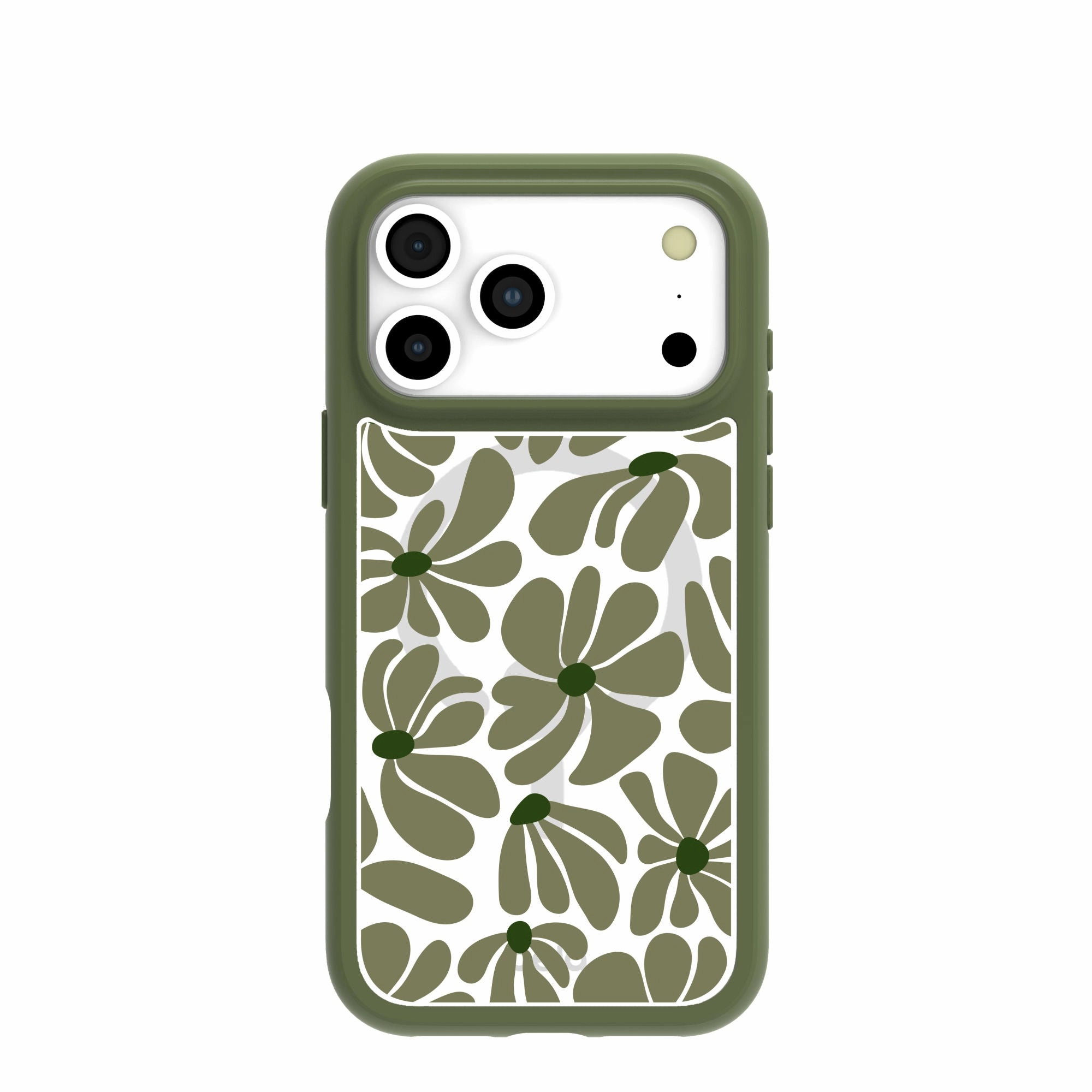 Clear Funky Flora iPhone 17 Pro Max Case With Forest Floor Ridge (MagSafe included) Flexible Fit