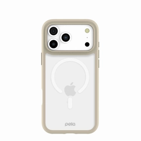 Clear iPhone 17 Pro Max Case with London Fog Ridge (MagSafe Included) Textured Detail