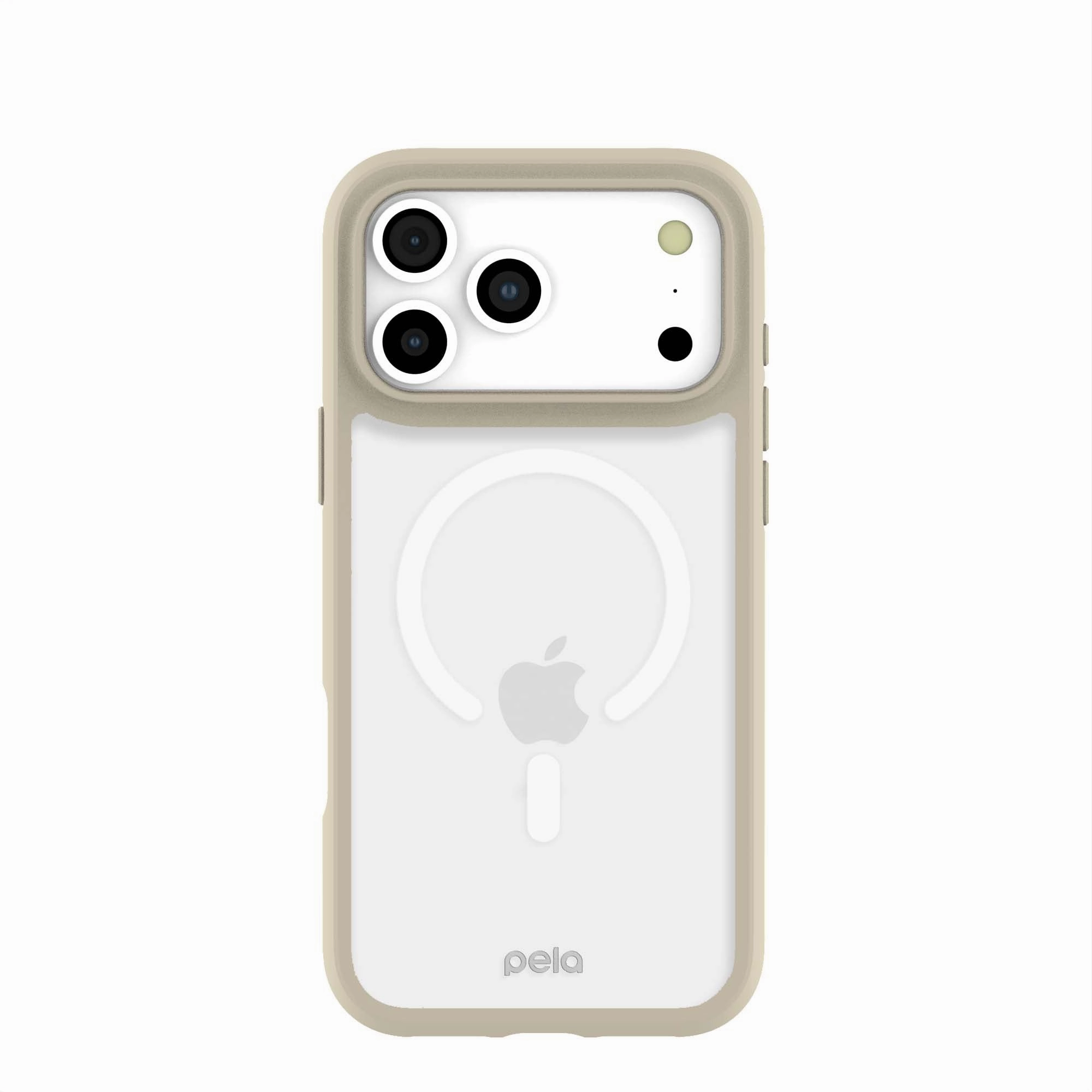 Clear iPhone 17 Pro Max Case with London Fog Ridge (MagSafe Included) Textured Detail