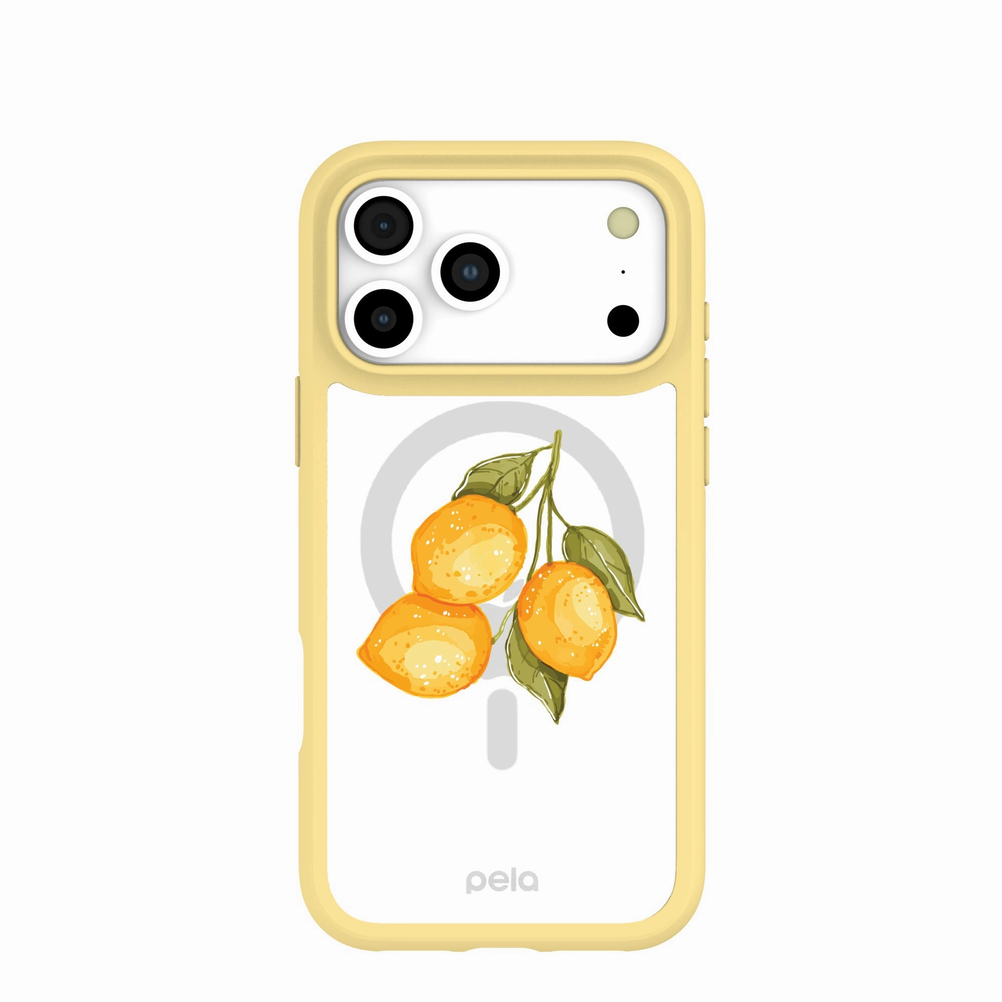 Clear Lemon Drop iPhone 17 Pro Max Case With Sunbeam Ridge (MagSafe included) Comfort Texture Layer Youth Style