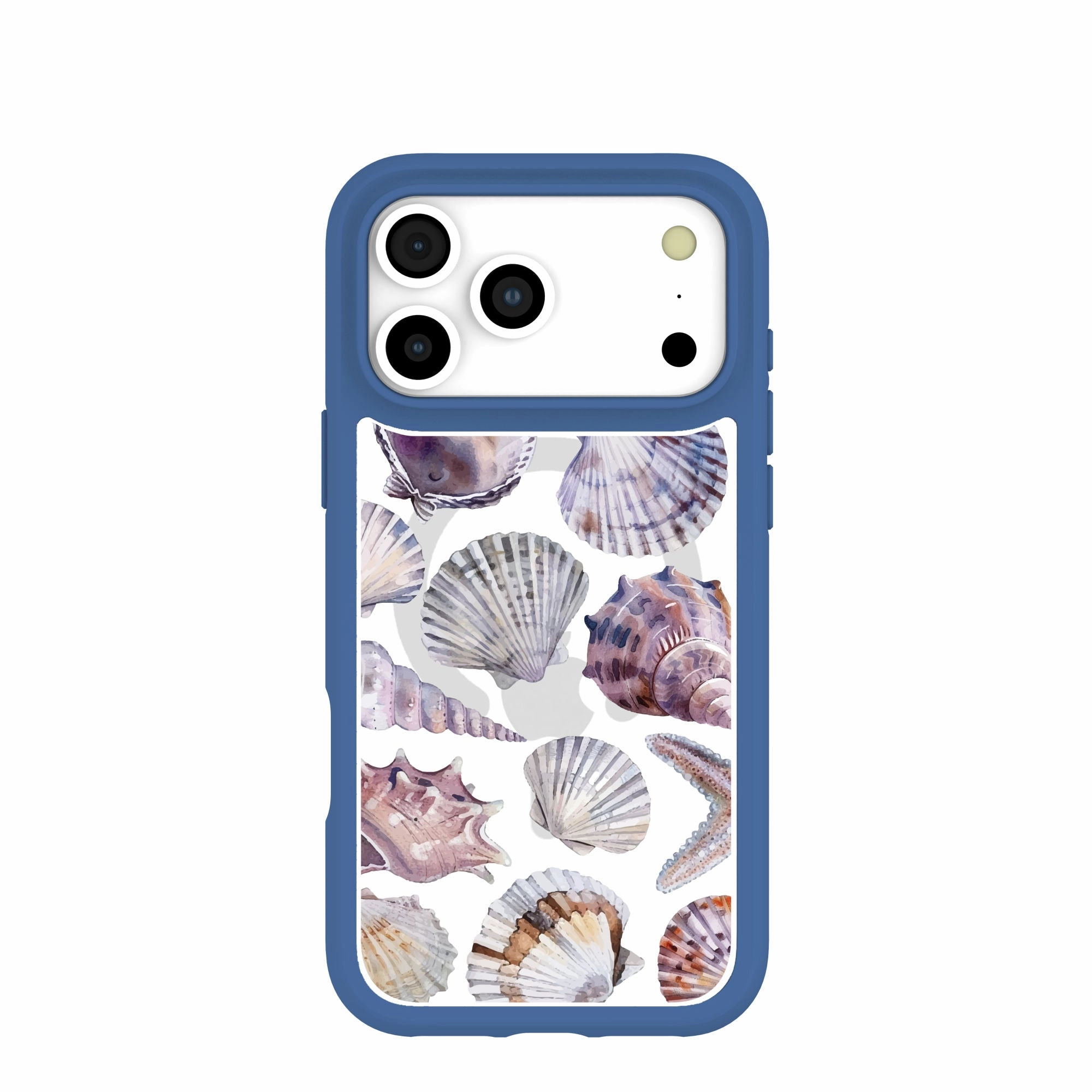 Clear Oceana Whorl iPhone 17 Pro Max Case With True Blue Ridge (MagSafe included) Carbon Fiber
