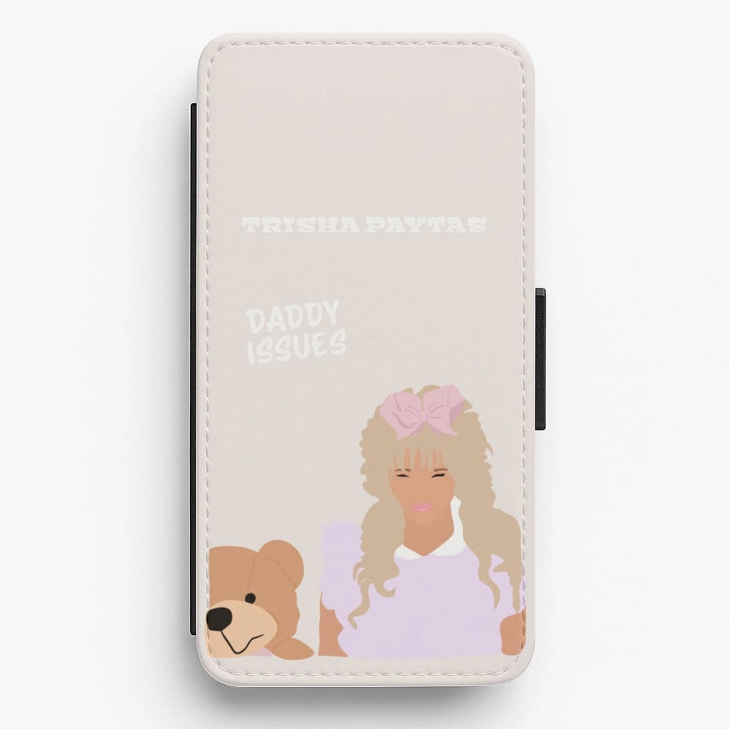 Slim Feel Clear Pattern Daddy Issues - Trisha Paytas Flip / Wallet Phone Case
