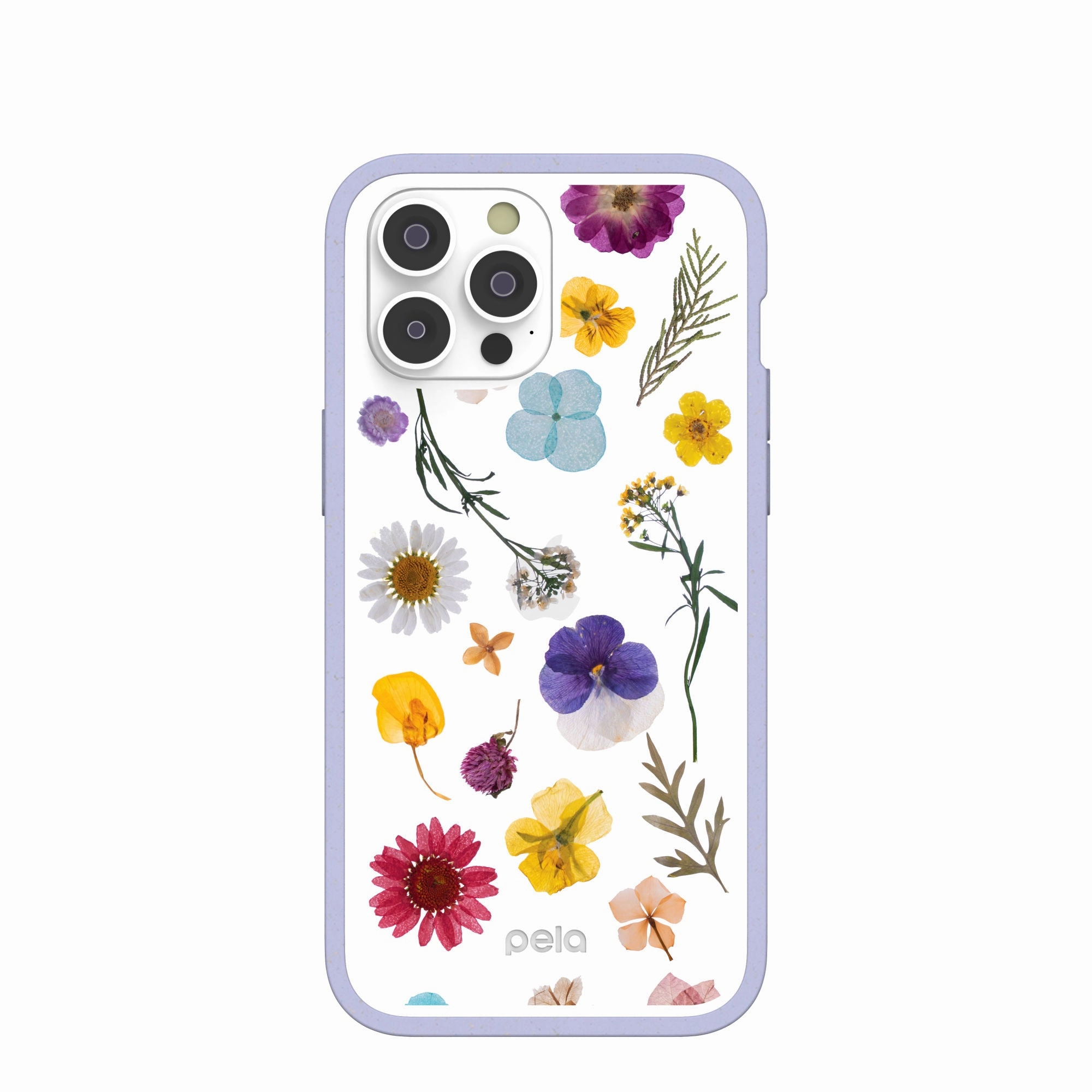 Hybrid Material Clear Springtime iPhone 14 Pro Max Case With Lavender Ridge