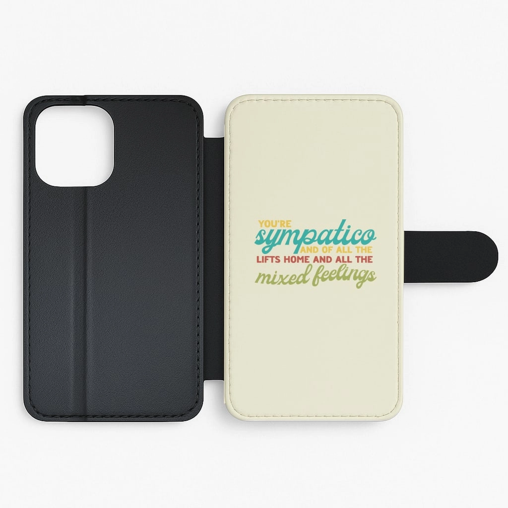 You're Sympatico Flip / Wallet Phone Case Durable Texture Layer Shock Surface Layer