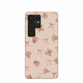 Seashell Roses and Bows Samsung Galaxy S25 Ultra Case Flexible Fit Ergonomic Feel