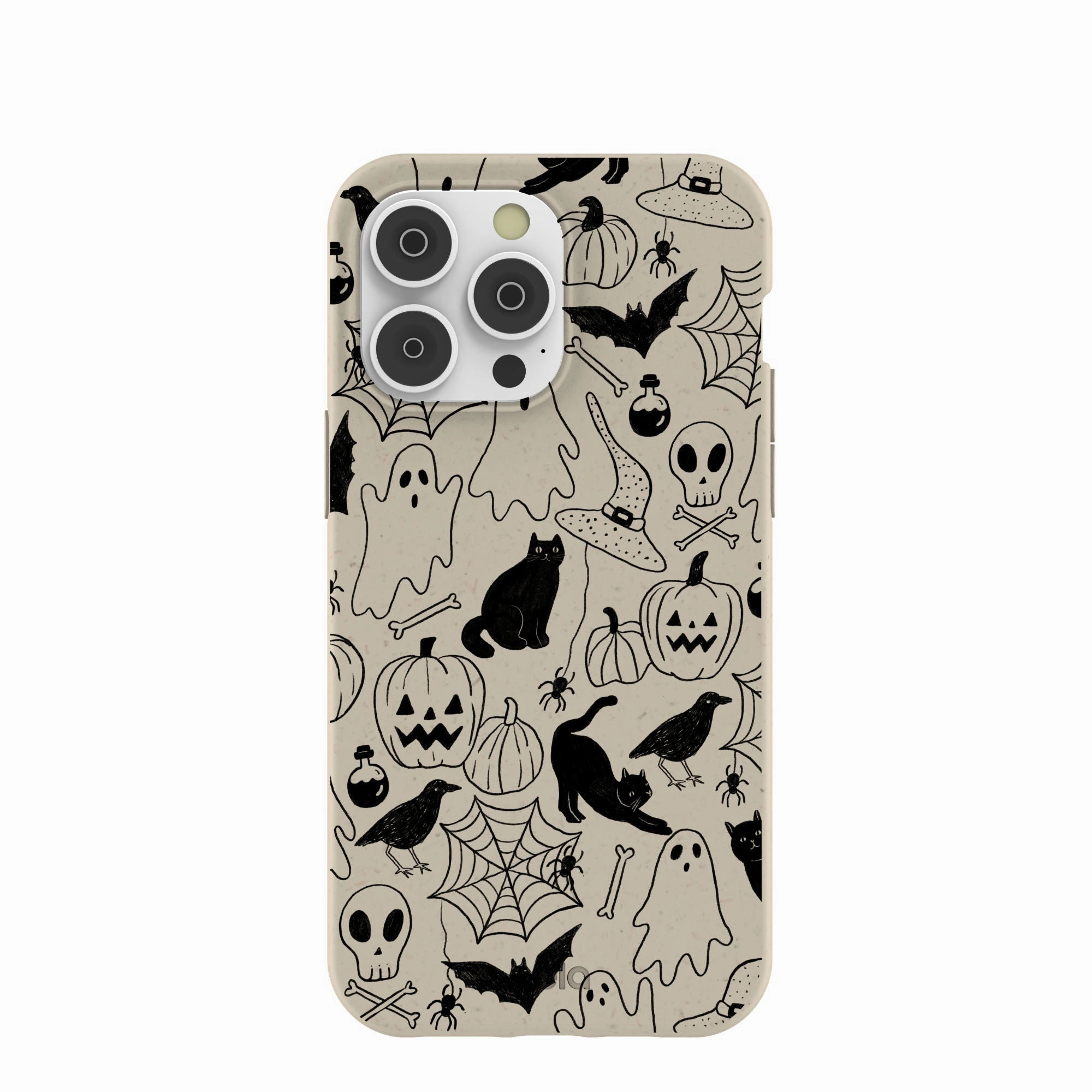 Stylish Grip Texture London Fog Sketchy Spirits iPhone 14 Pro Max Case