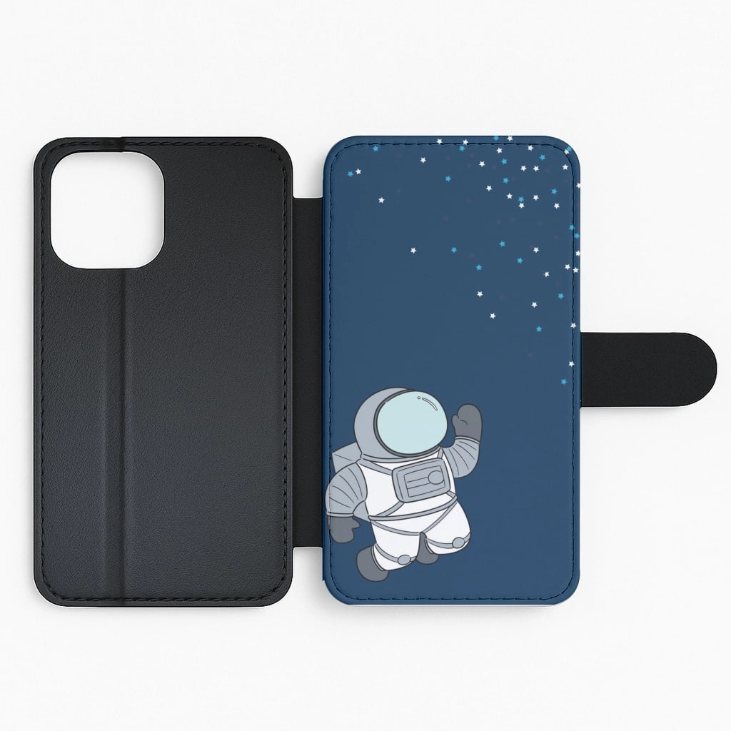 Astronaut Bobbling - Space Flip / Wallet Phone Case Soft Material