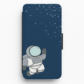 Durable Pattern Rugged Pattern Texture Astronaut Bobbling - Space Flip / Wallet Phone Case