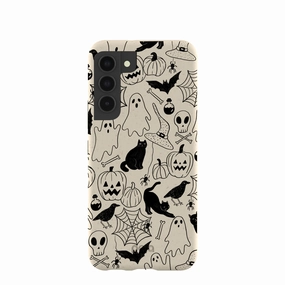 Elegant Appearance Hybrid Texture London Fog Sketchy Spirits Samsung Galaxy S22 Case