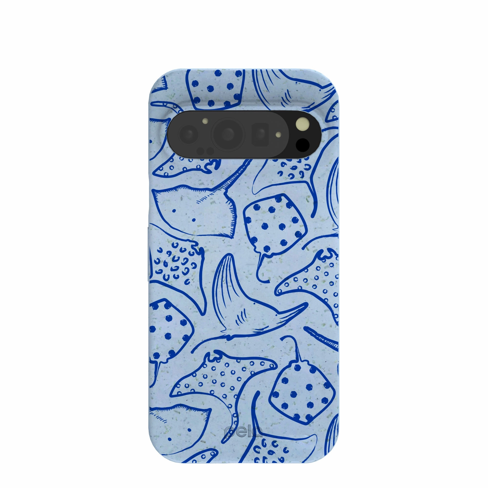 Smooth Texture Custom Fit Powder Blue Stingray Fever Google Pixel 9/9 Pro Case