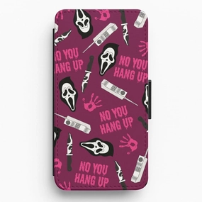 Scary Movie Props Patterm Flip / Wallet Phone Case Soft Edge Detail