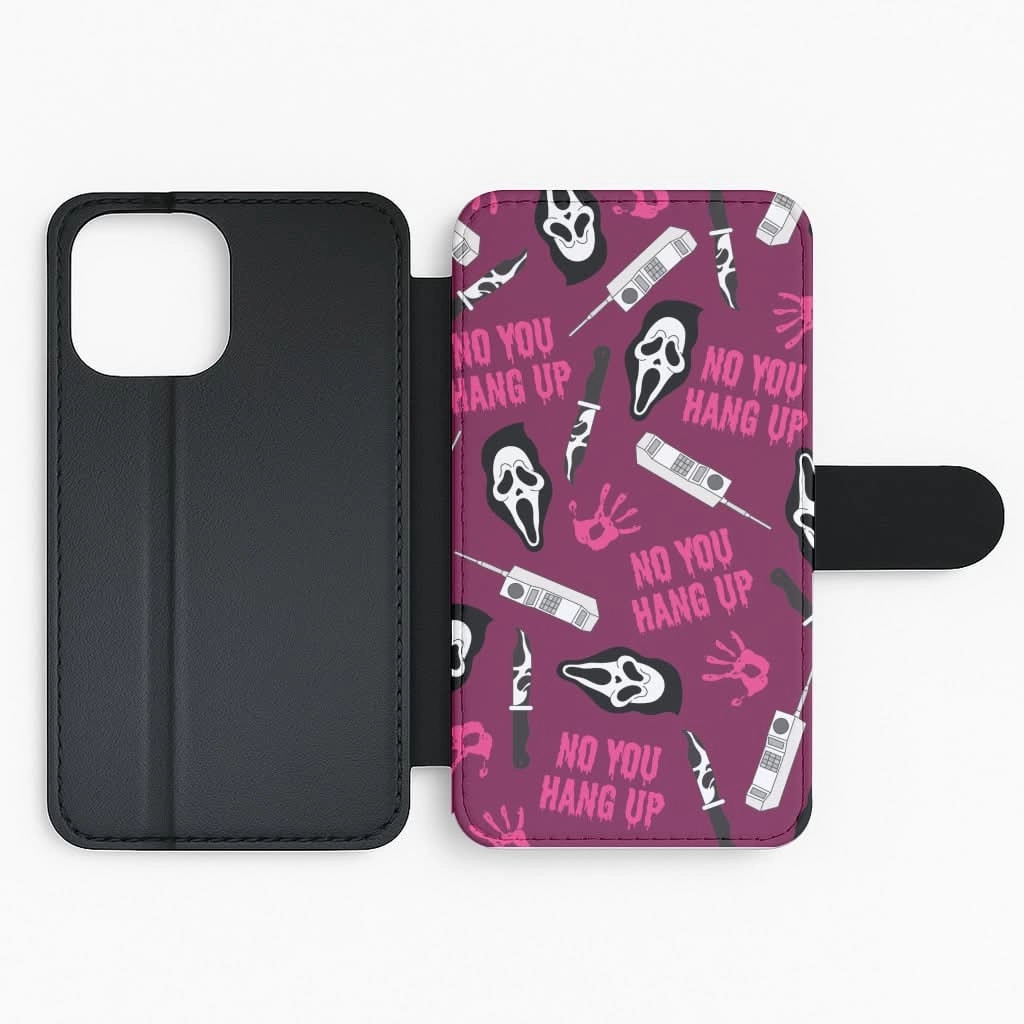 Stylish Layer Scratch Guard Scary Movie Props Patterm Flip / Wallet Phone Case