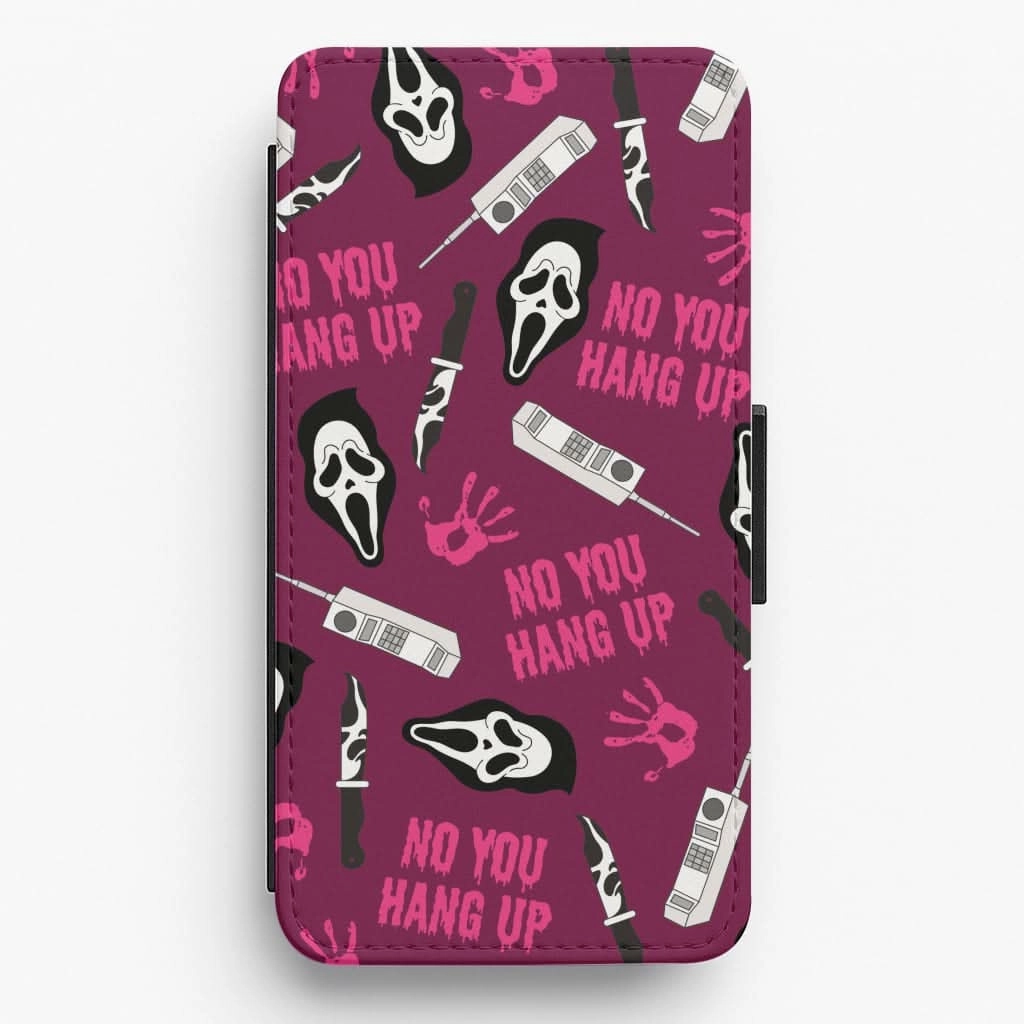 Scary Movie Props Patterm Flip / Wallet Phone Case Soft Edge Detail