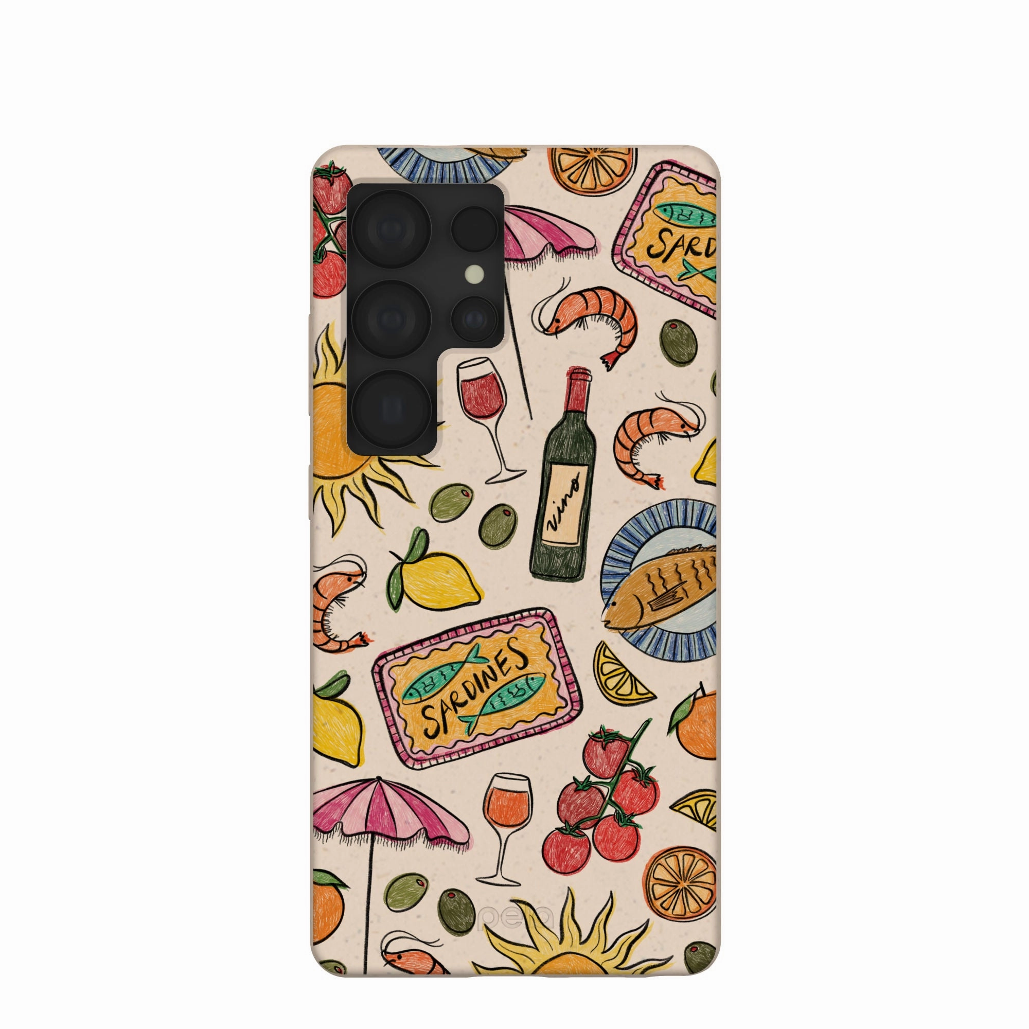 Seashell Coastal Bites Samsung Galaxy S25 Ultra Case Daily Grip Protective Frame