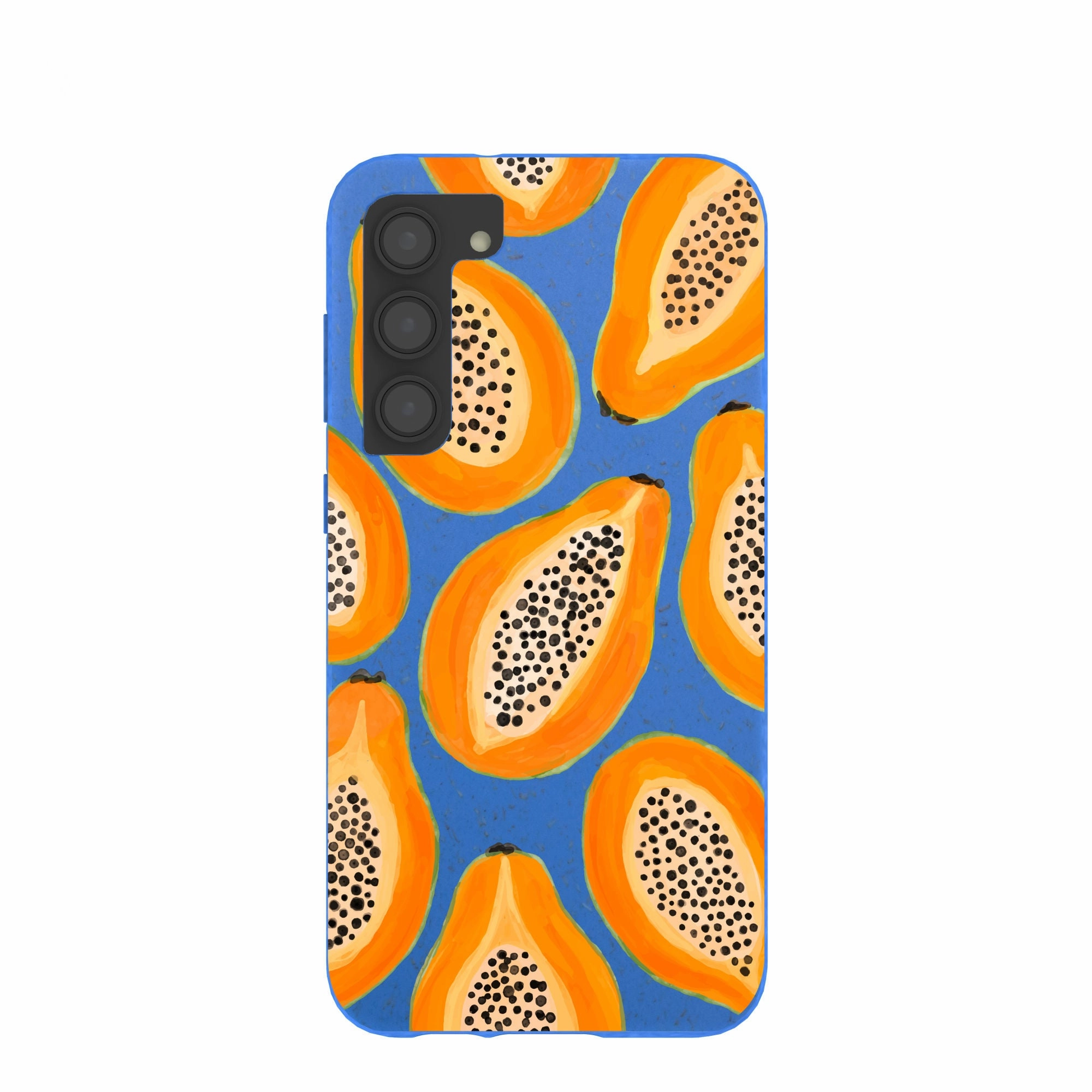 Electric Blue Juicy Papayas Samsung Galaxy S23 (Plus) Case Impact Guard