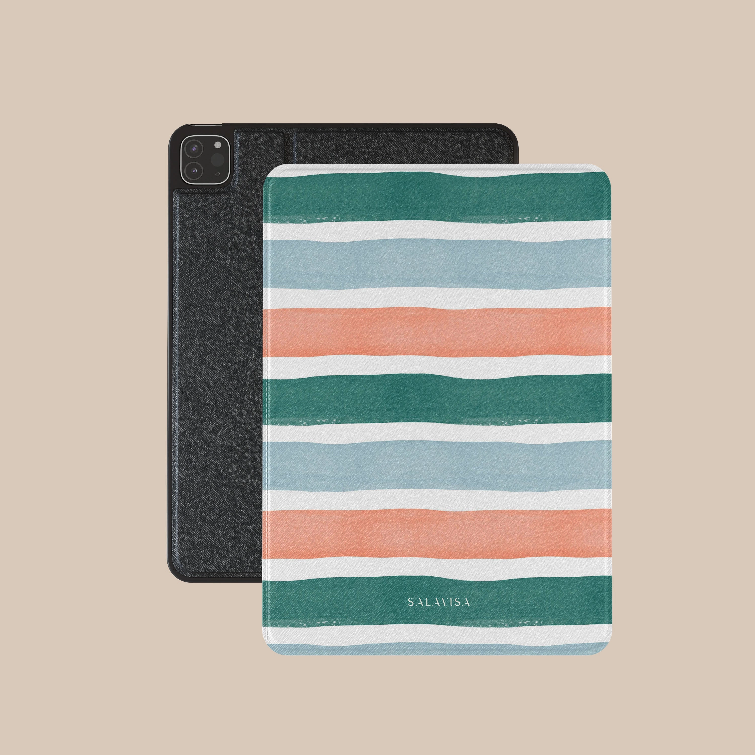 casual desk tablet sleeve pad cover for typing Coral Tides iPad Case