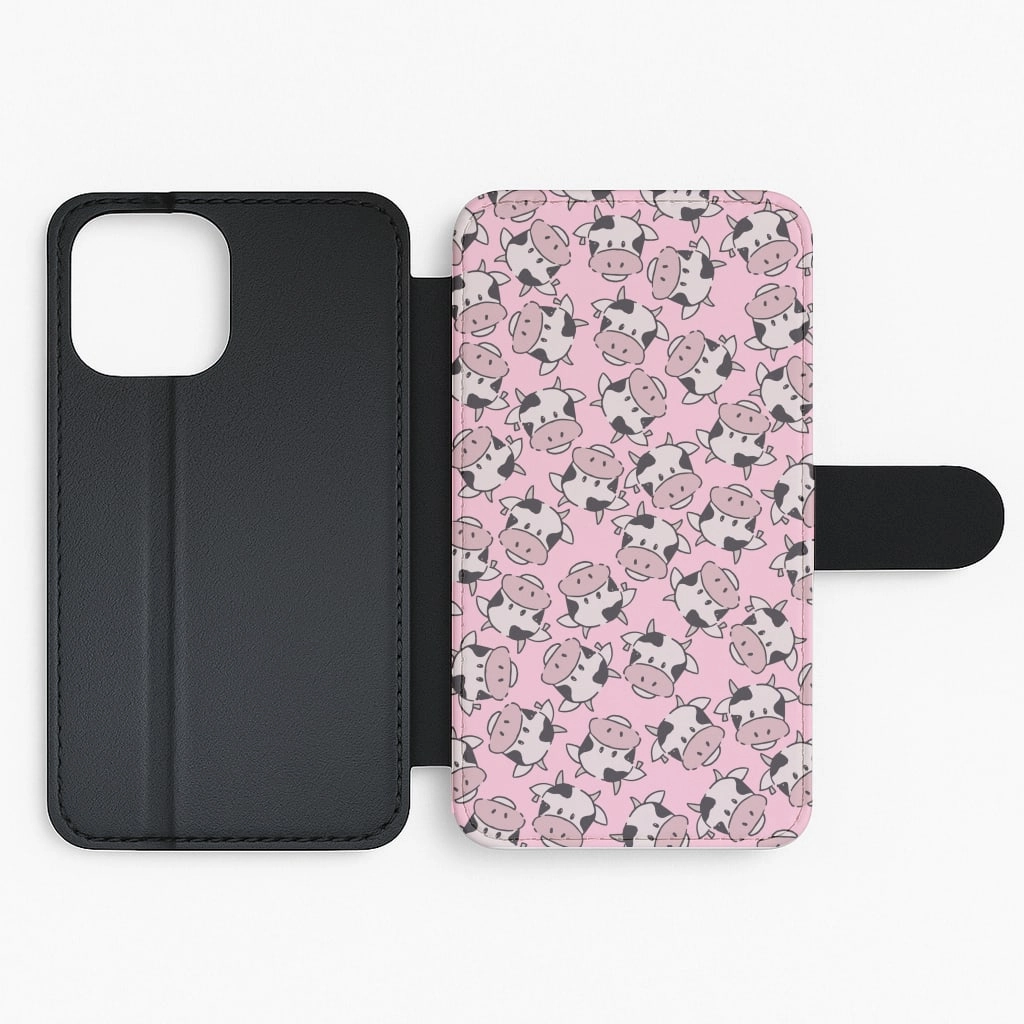 Cows - Animal Patterns Flip / Wallet Phone Case Premium Quality daily protection