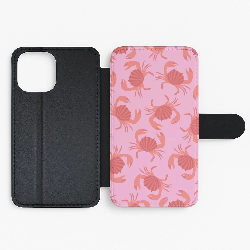 Professional Style Refined Shield Crab Pattern - Sealife Flip / Wallet Phone Case