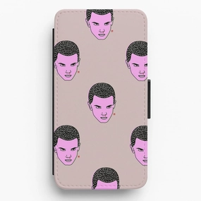 Eleven Pattern - Stranger Things Flip / Wallet Phone Case Durable Texture Layer