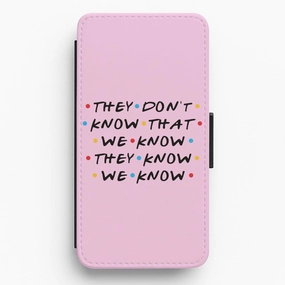 Minimal Texture Layer They Dont Know That We Know Flip / Wallet Phone Case