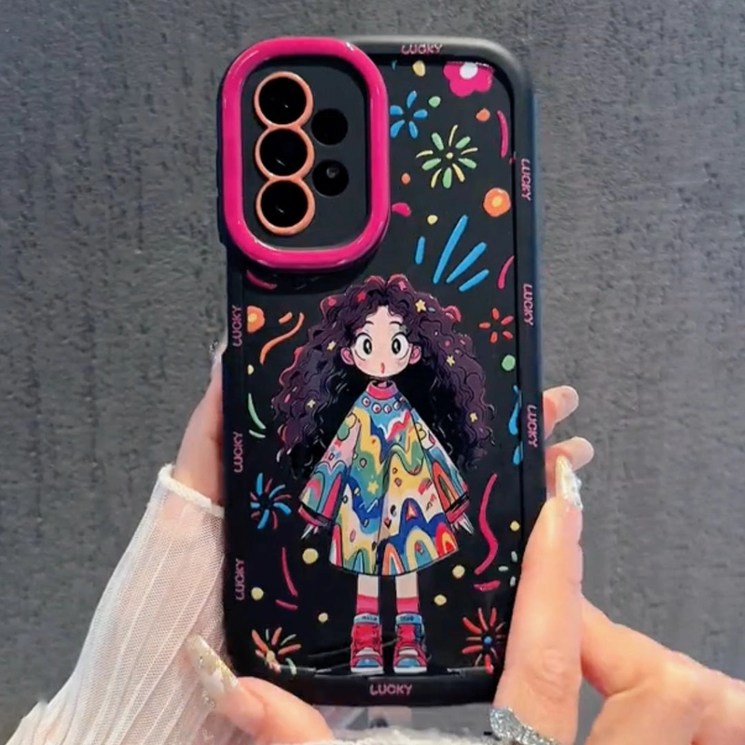 Curl Queen Gloss Finish Design Screen Bumper