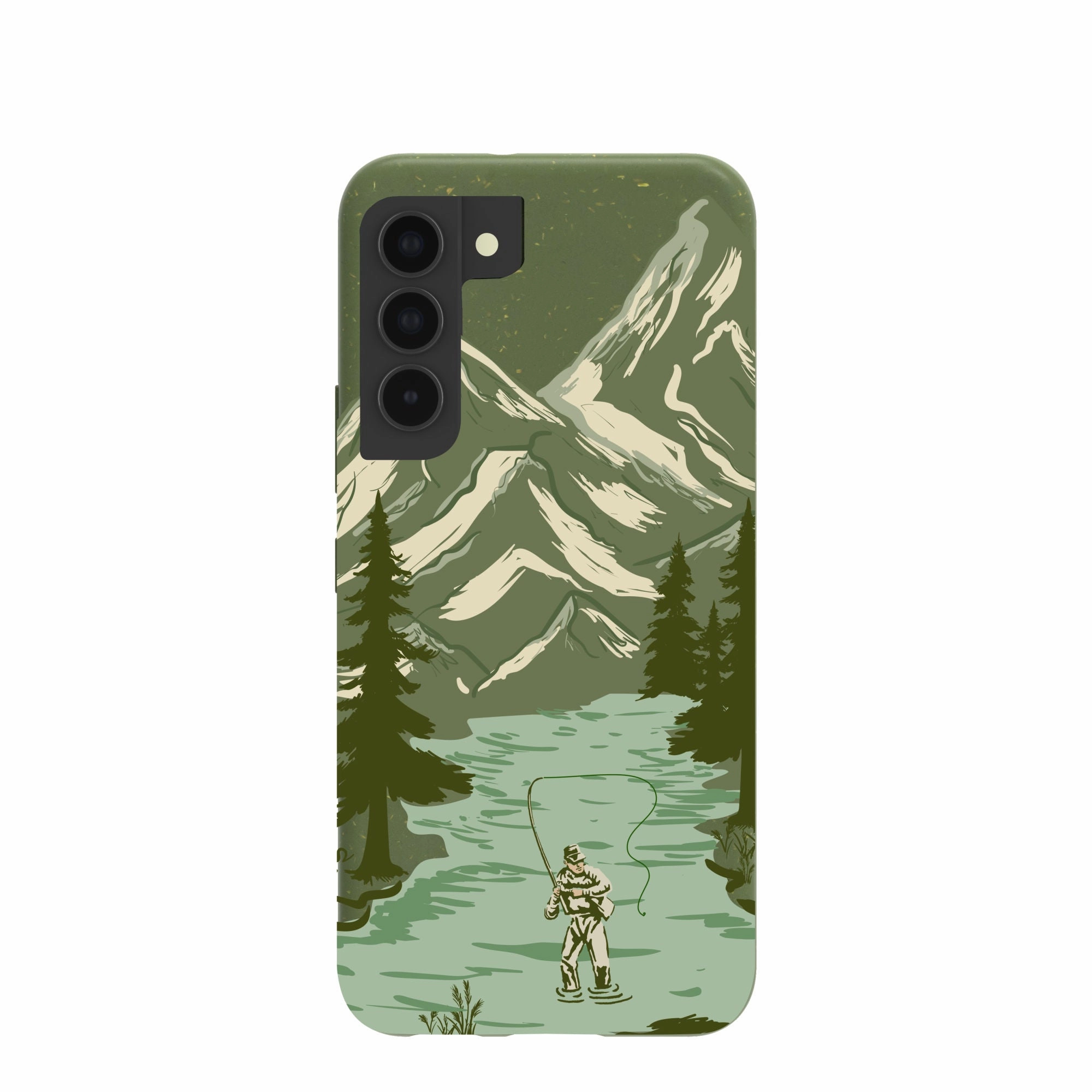 Forest Floor Morning Fishing Samsung Galaxy S22 Case Lightweight Build Slim Texture