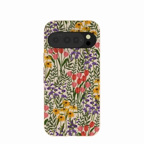 Matte Texture Layer Matte Pattern Layer Seashell Flower Field Google Pixel 10/10 Pro Case