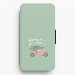 Stylish Grip Texture Driving Home For Christmas - Christmas Songs Flip / Wallet Phone Case