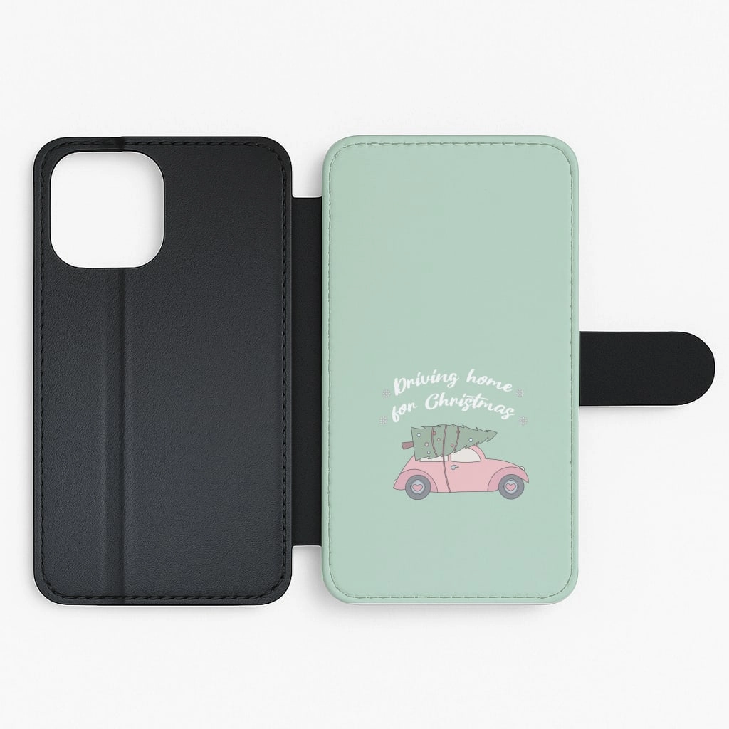 Modern Texture Driving Home For Christmas - Christmas Songs Flip / Wallet Phone Case