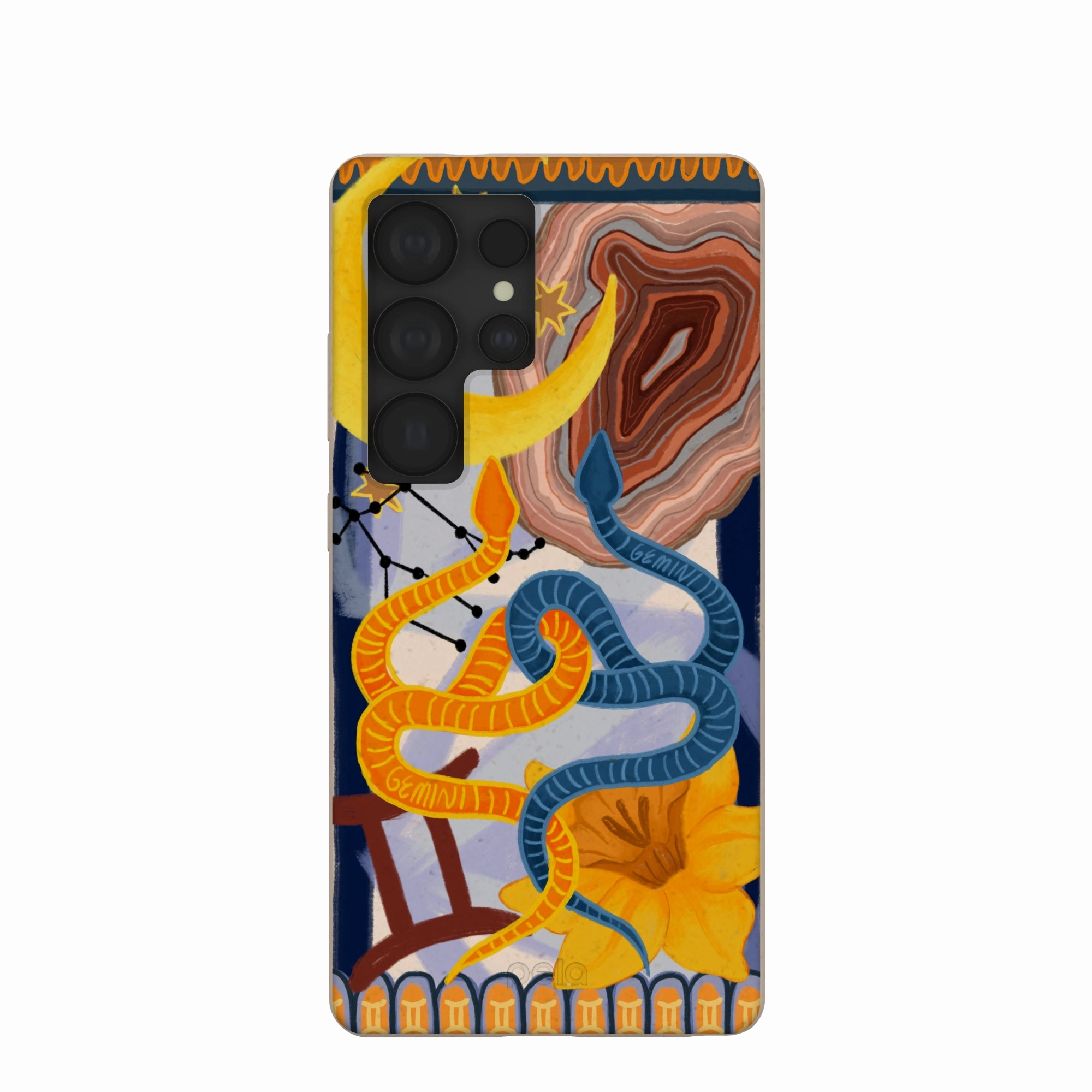 Seashell Gemini Twin Samsung Galaxy S25 Ultra Case Soft Silicone