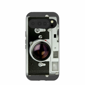 Black Vintage Camera Google Pixel 10/10 Pro Case Matte Finish Lightweight Build Quality