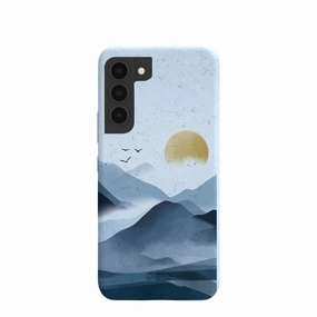 Flexible Shell Powder Blue Misty Mountains Samsung Galaxy S22 Case