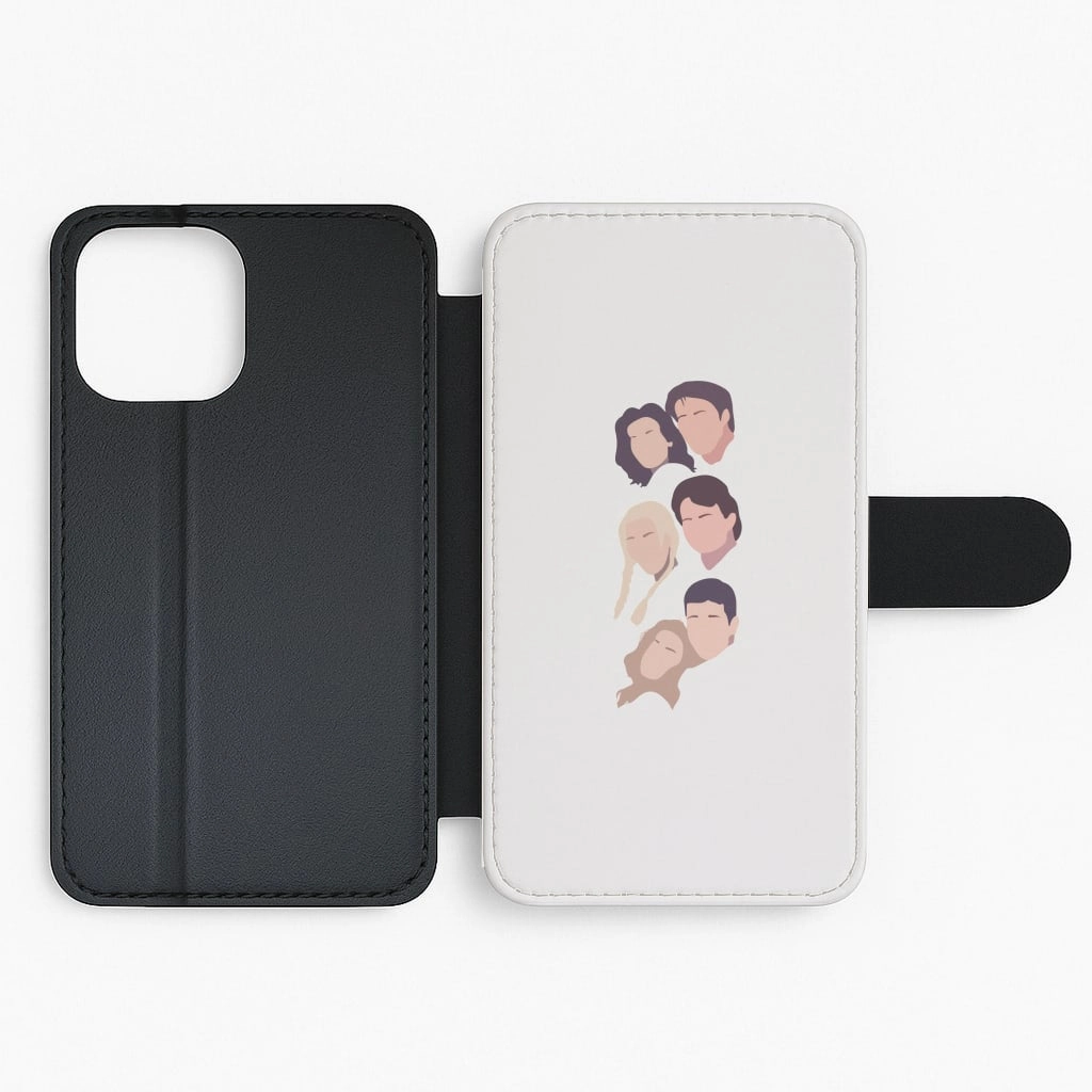 Textured Comfort Elegant Layer Texture Cast Faces Flip / Wallet Phone Case