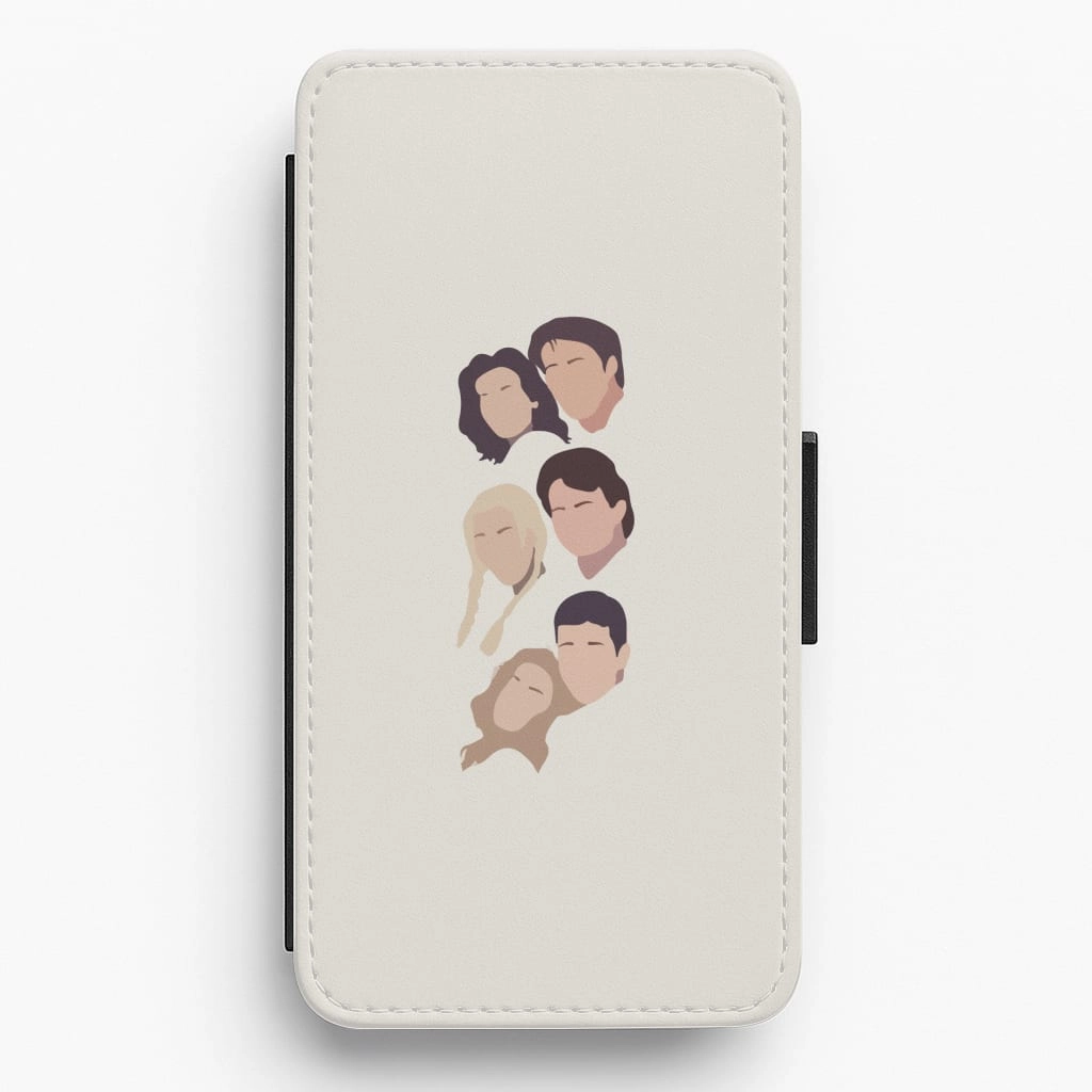 Cast Faces Flip / Wallet Phone Case Port Protection Flexible Pattern Layer