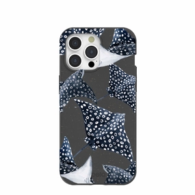 Black Midnight Rays iPhone 15 Pro Max Case Modern Style Soft Feel