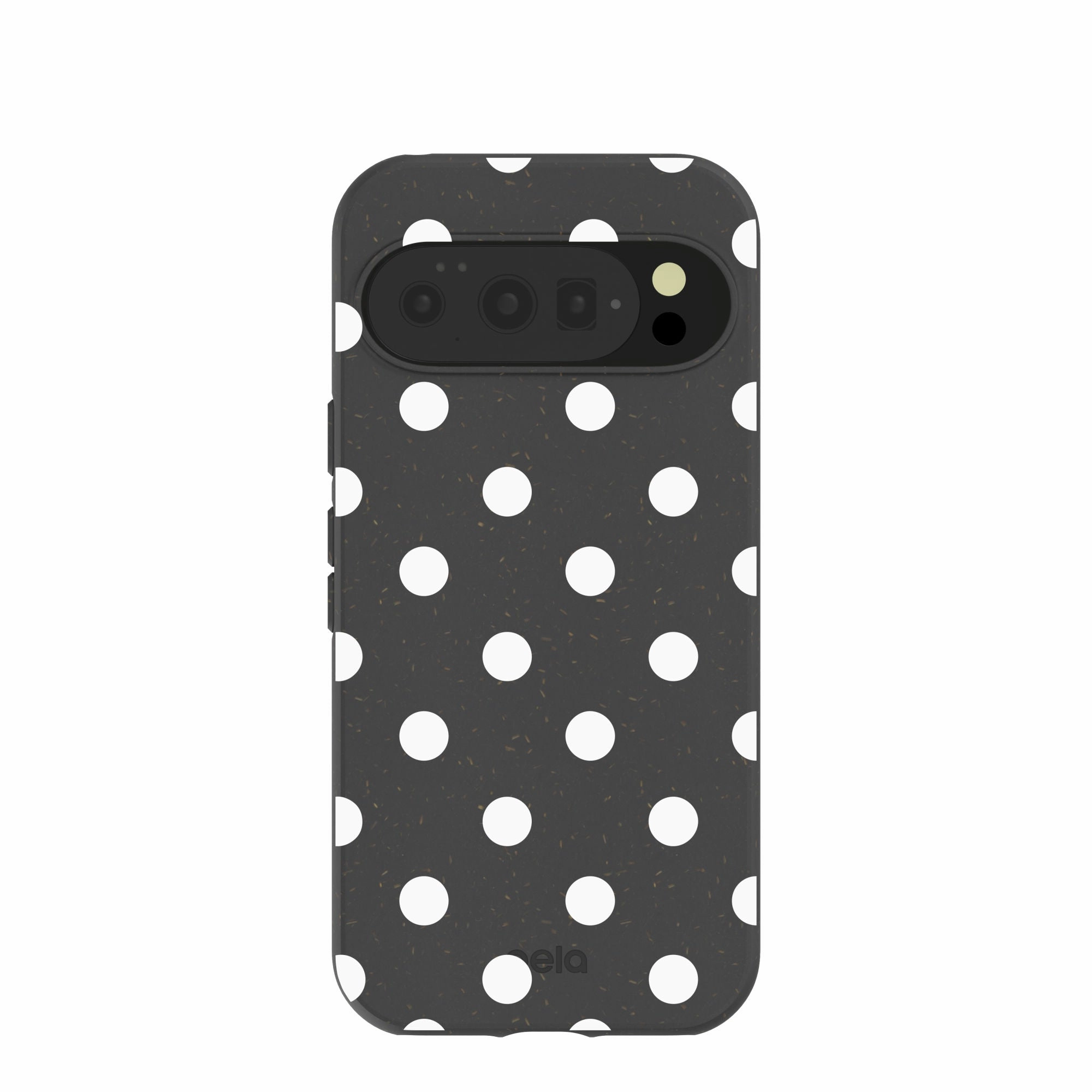 Black Polka Confetti Google Pixel 10/10 Pro Case Premium Detail Finish