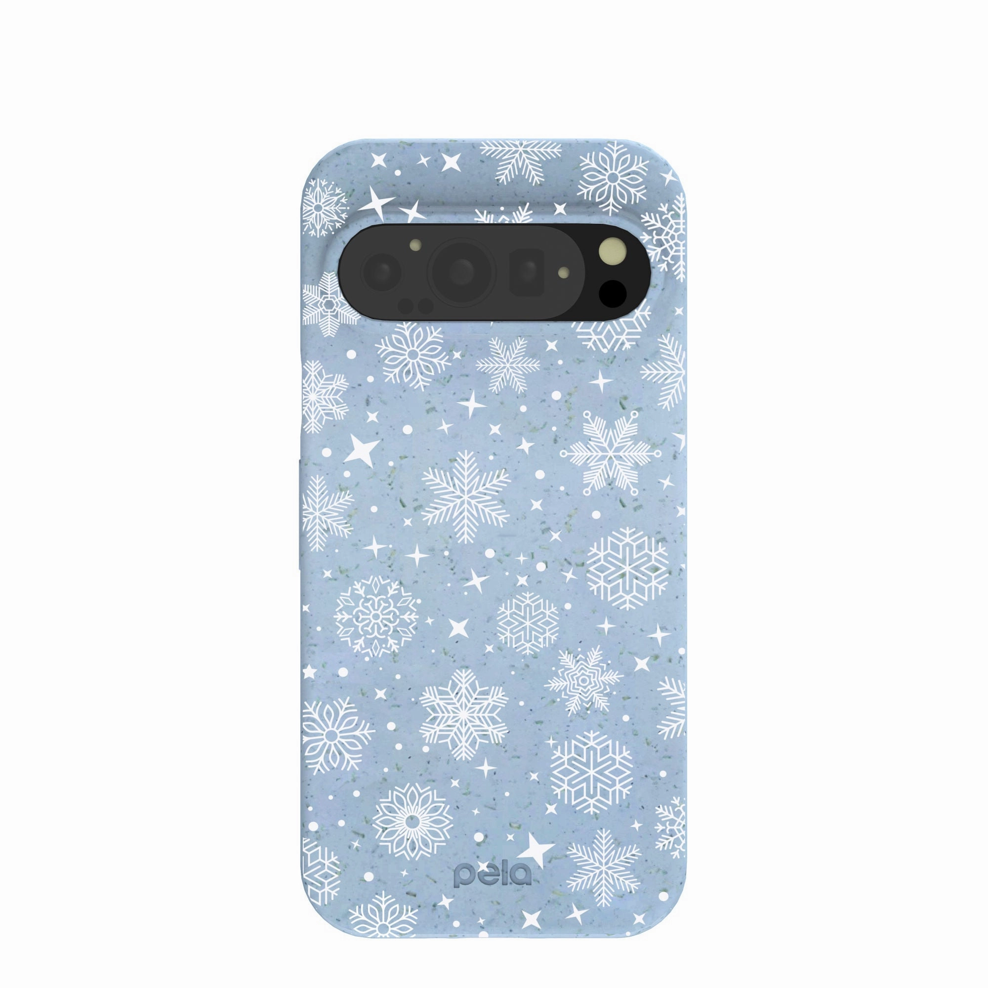 Clear Design Protective Material Powder Blue Let it Snow Google Pixel 9/9 Pro Case