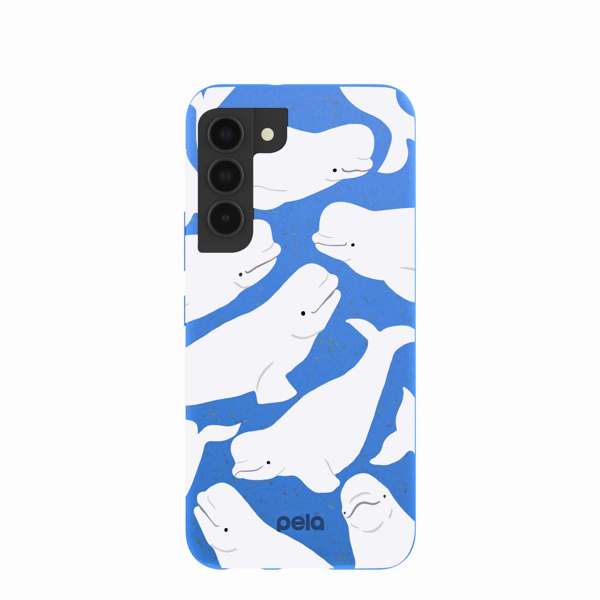 clean design Durable Build Texture Electric Blue Belugas Samsung Galaxy S22 Case