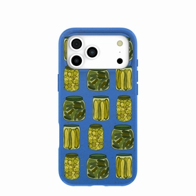 Protective Corners Durable Build Quality Electric Blue Pickling Pickles iPhone 17 Pro Max Case