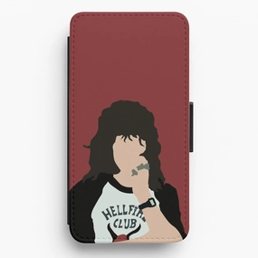 Eddie Munson Hellfire Flip / Wallet Phone Case Shock Resistant