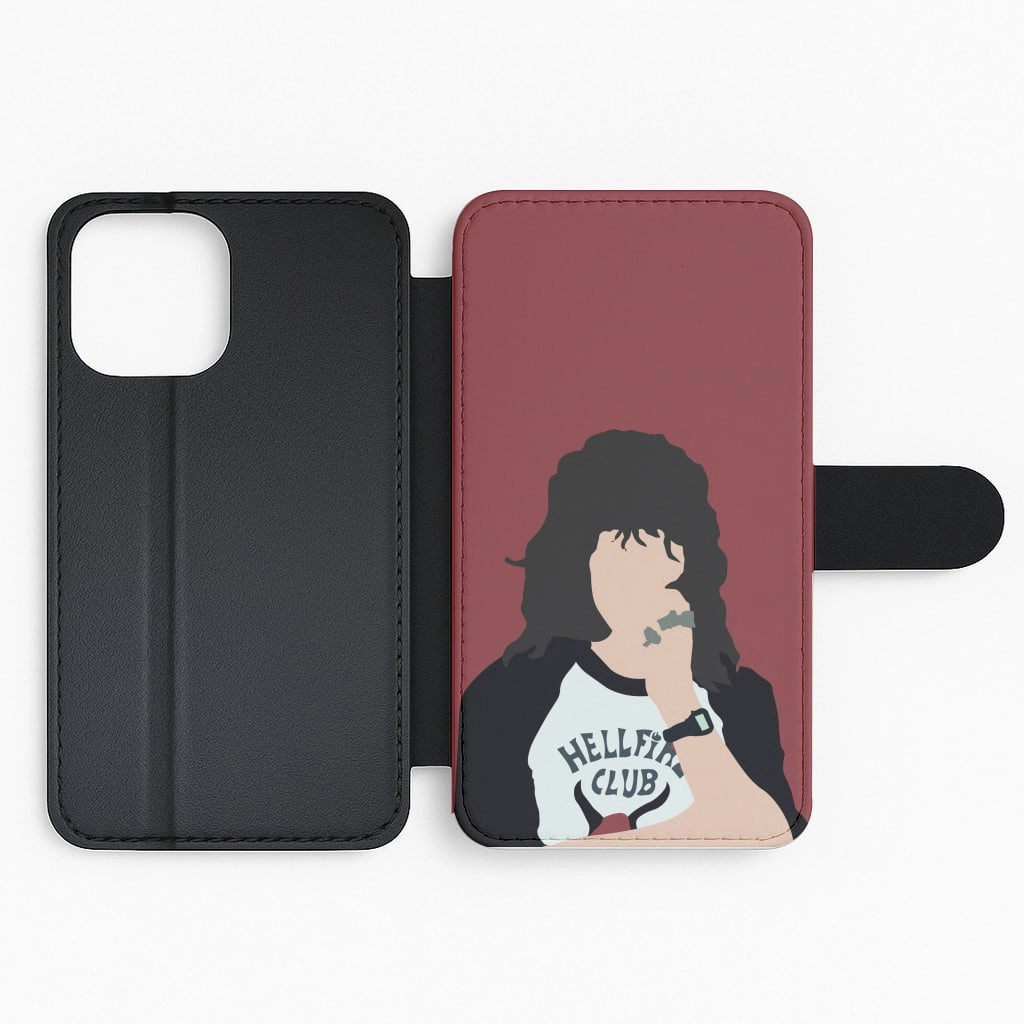 Eddie Munson Hellfire Flip / Wallet Phone Case Camera Protection