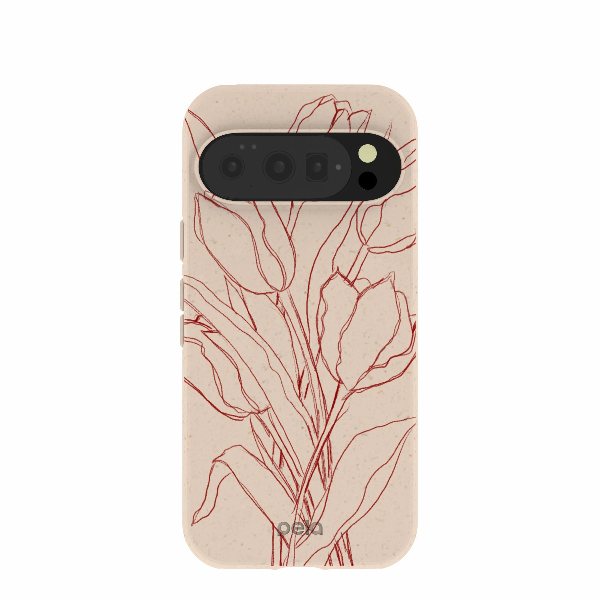 Seashell Tulip Bouquet Google Pixel 10/10 Pro Case Gradient Finish